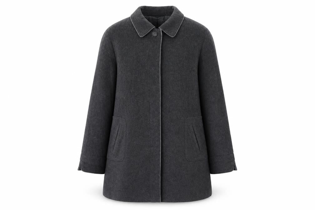 Womens UK Size 18 Eastex Grey Overcoat