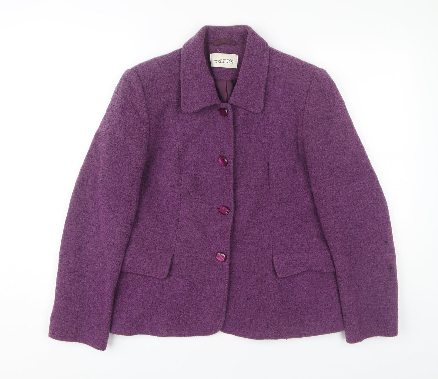 Womens UK Size 10 Eastex Purple Basic Jacket