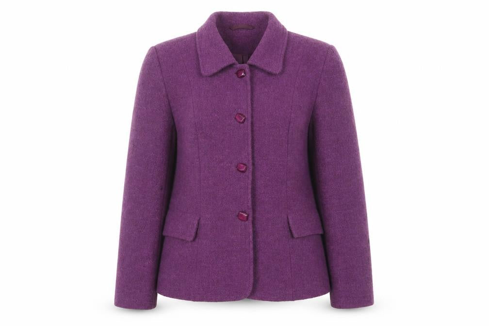 Womens UK Size 10 Eastex Purple Basic Jacket