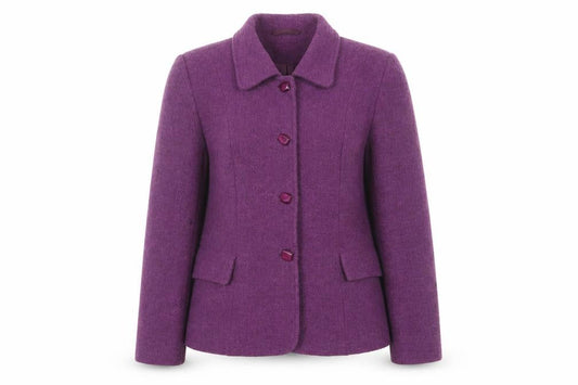 Womens UK Size 10 Eastex Purple Basic Jacket