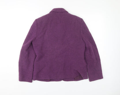 Womens UK Size 10 Eastex Purple Basic Jacket
