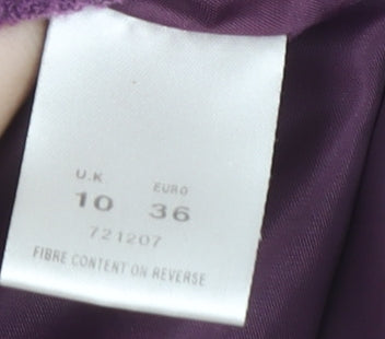 Womens UK Size 10 Eastex Purple Basic Jacket