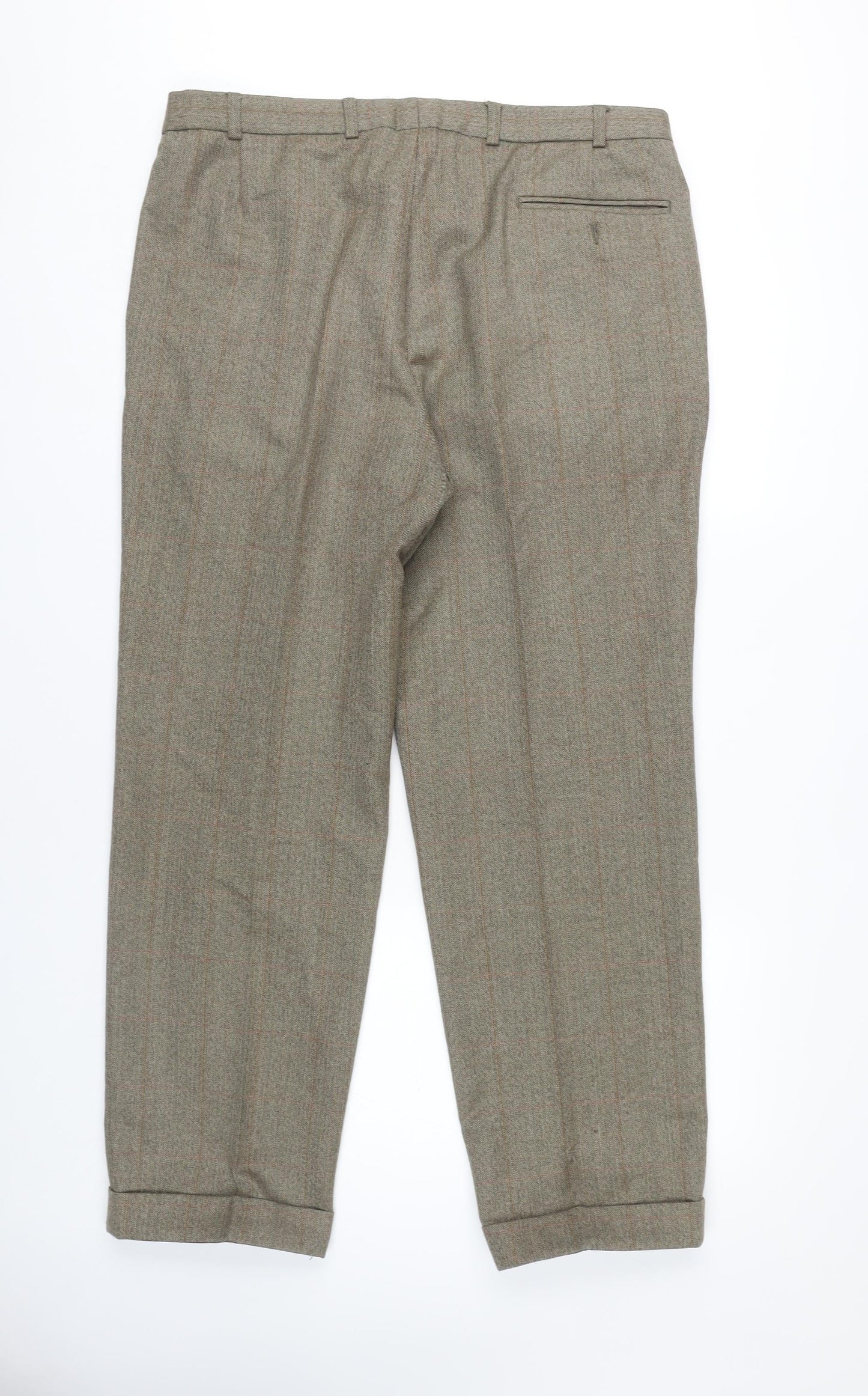 Savoy Taylors Guild Men's Brown Formal Trousers - Size 36