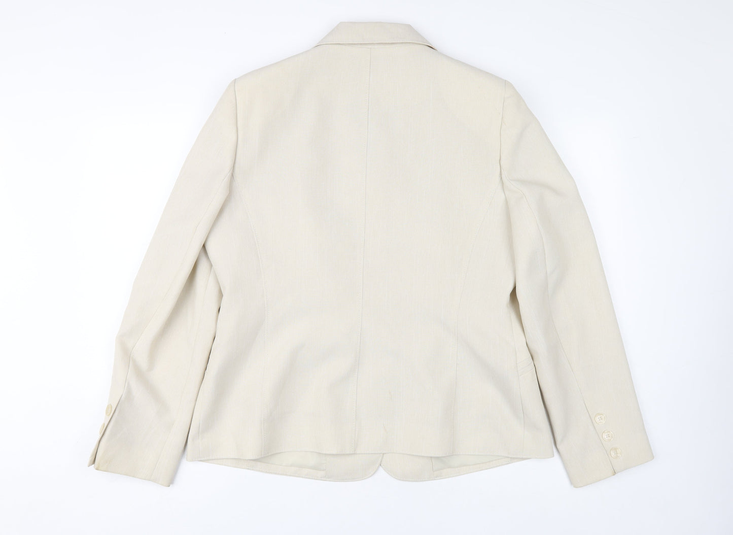 Womens UK Size 16 BHS Beige Basic Jacket