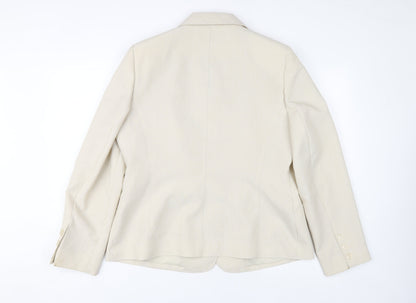 Womens UK Size 16 BHS Beige Basic Jacket