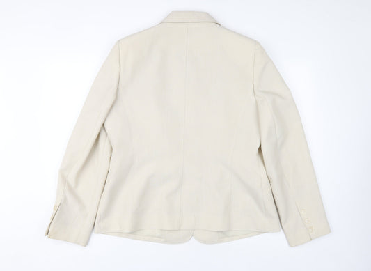 Womens UK Size 16 BHS Beige Basic Jacket