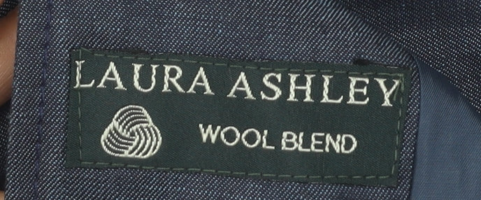 Laura Ashley Women's Blue Blazer Size 14 Wool Blend