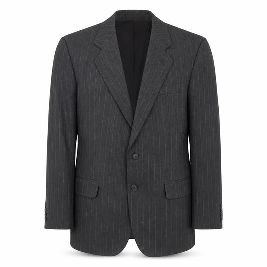 St Michael Men's Grey Striped Suit Jacket 38 Short - Business