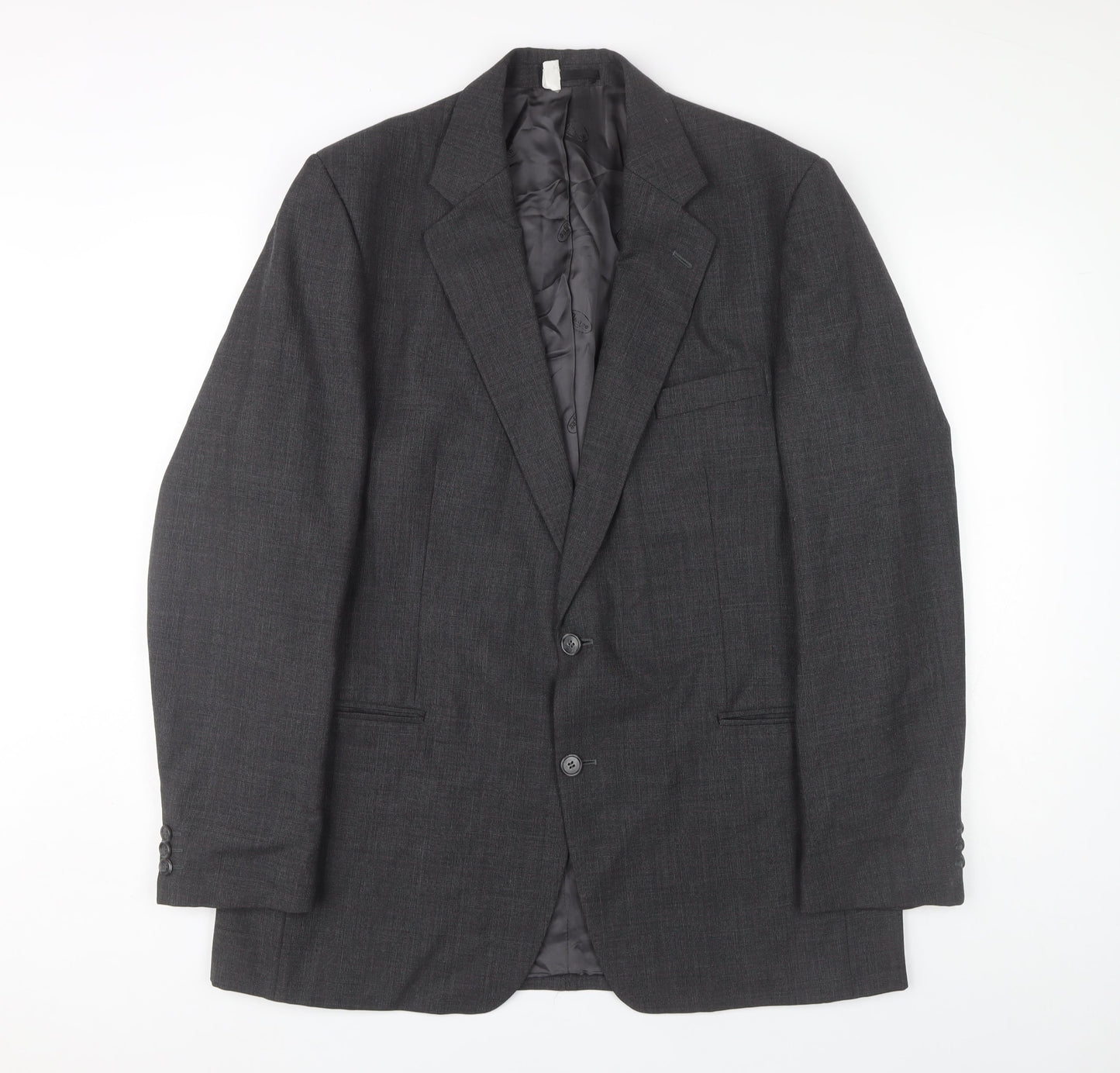 Magee Men's Grey 42 Blazer, Single-Breasted, Notch Lapel