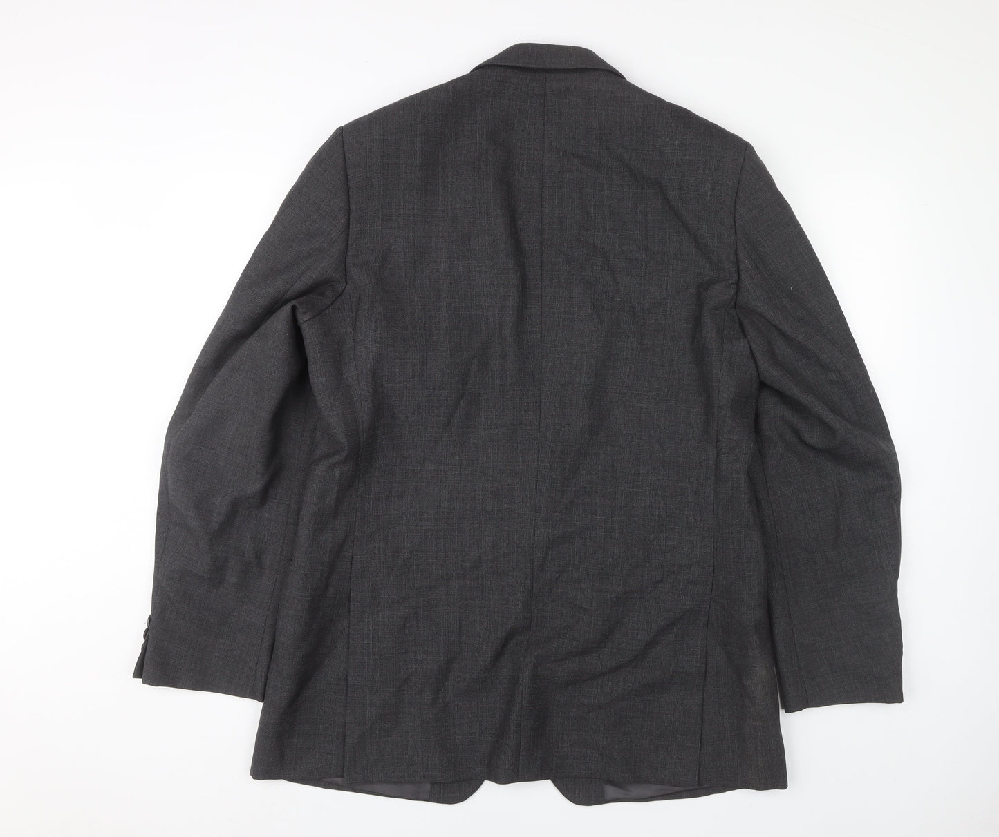Magee Men's Grey 42 Blazer, Single-Breasted, Notch Lapel