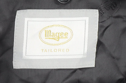 Magee Men's Grey 42 Blazer, Single-Breasted, Notch Lapel