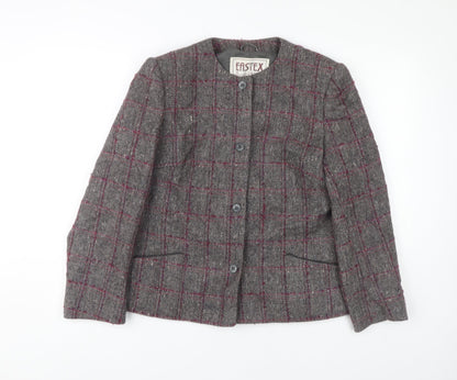 Womens UK Size 14 Eastex Grey Basic Jacket