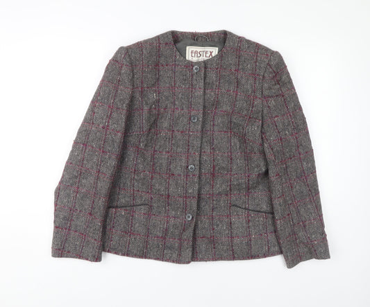 Womens UK Size 14 Eastex Grey Basic Jacket