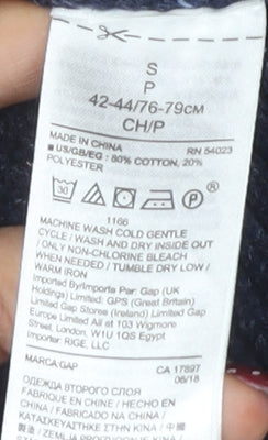 GAP Men's Blue Cable-Knit Pullover Jumper Size S