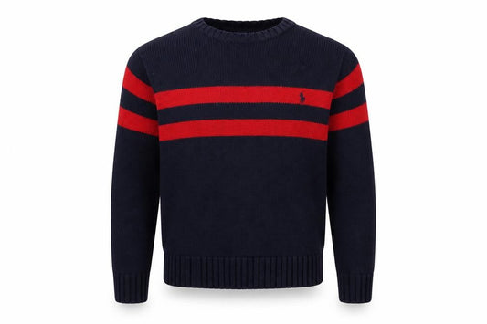 Polo Ralph Lauren Boys Blue Striped Pullover Jumper S