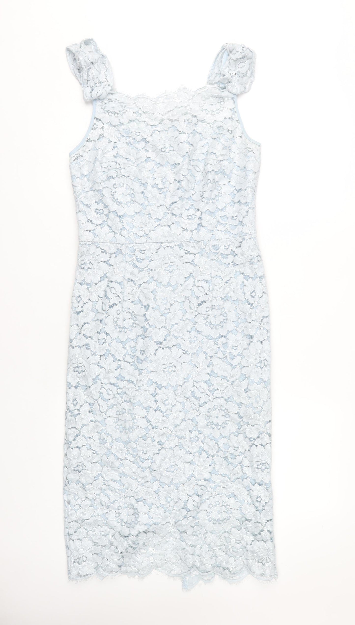 Gina Bacconi Women's Blue Sheath Dress, Size 12