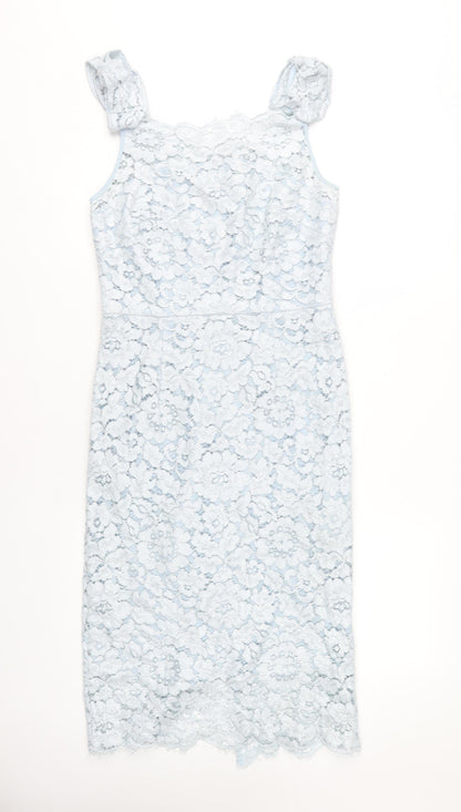 Gina Bacconi Women's Blue Sheath Dress, Size 12