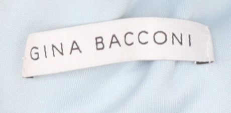 Gina Bacconi Women's Blue Sheath Dress, Size 12