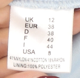 Gina Bacconi Women's Blue Sheath Dress, Size 12