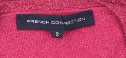 Womens UK Size S French Connection Pink Vest Jumper