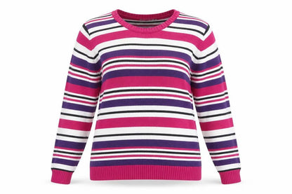 Womens UK Size L EWM Multicoloured Pullover Jumper