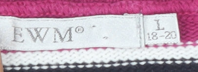 EWM Women's Multicoloured Striped Pullover L