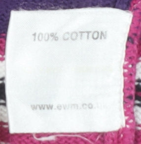 EWM Women's Multicoloured Striped Pullover L