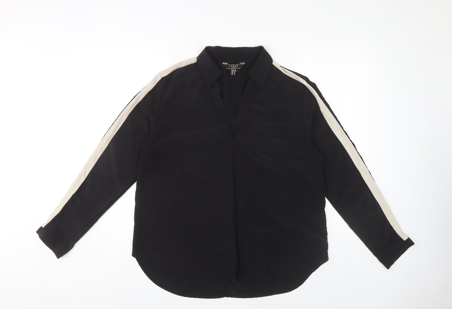 Womens UK Size 14 Lipsy Black  Button-Up