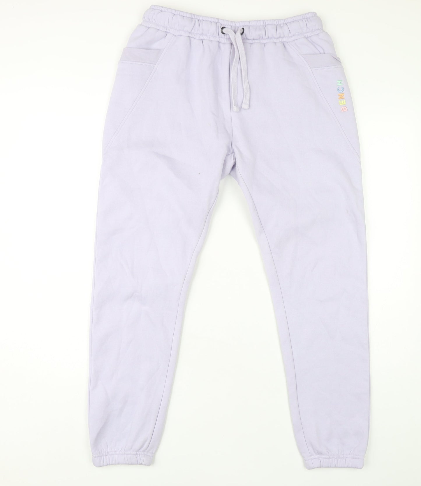 Bench Women's Purple Cotton Drawstring Joggers Size 10
