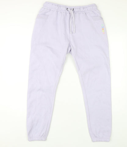 Bench Women's Purple Cotton Drawstring Joggers Size 10