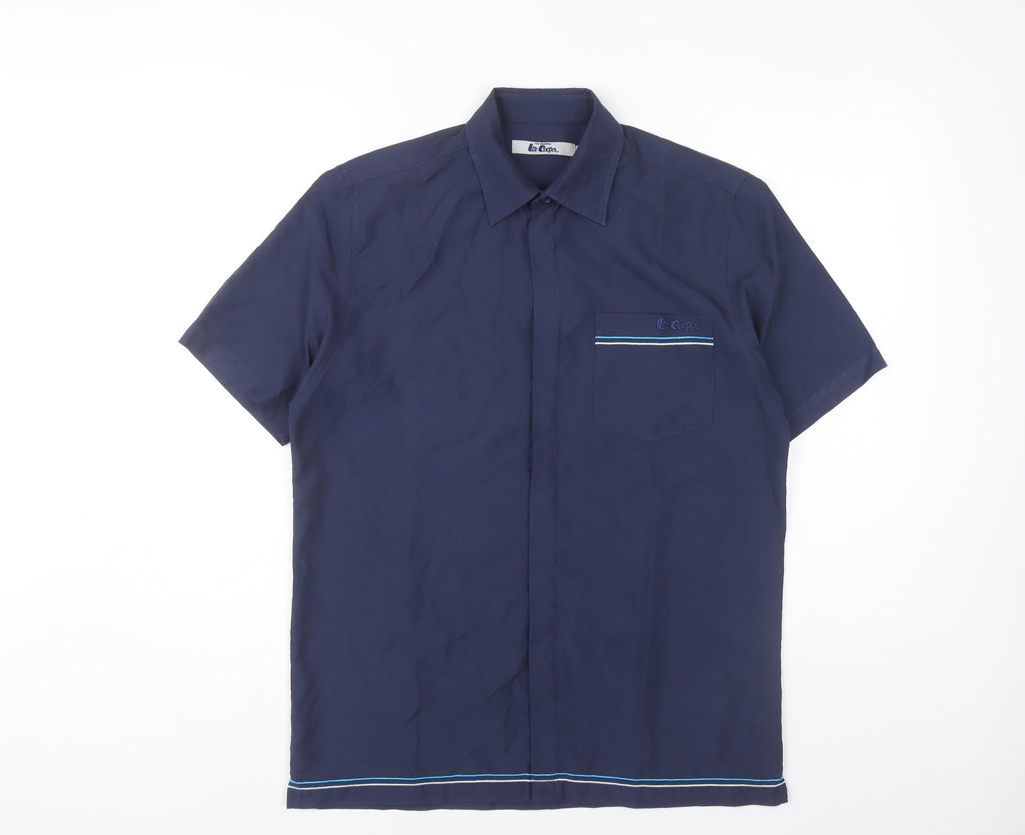 Lee Cooper Men's Blue Casual Shirt - Size S