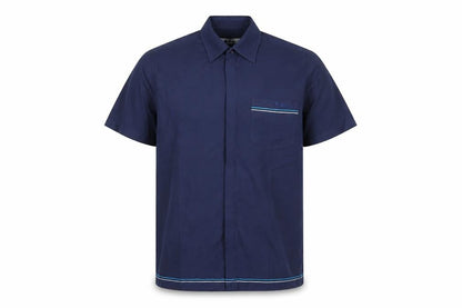 Front view of Lee Cooper Men's Blue Casual Shirt -, size S