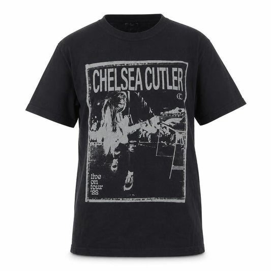 Front view of Chelsea Cutler Black Music T-Shirt unisex adults s