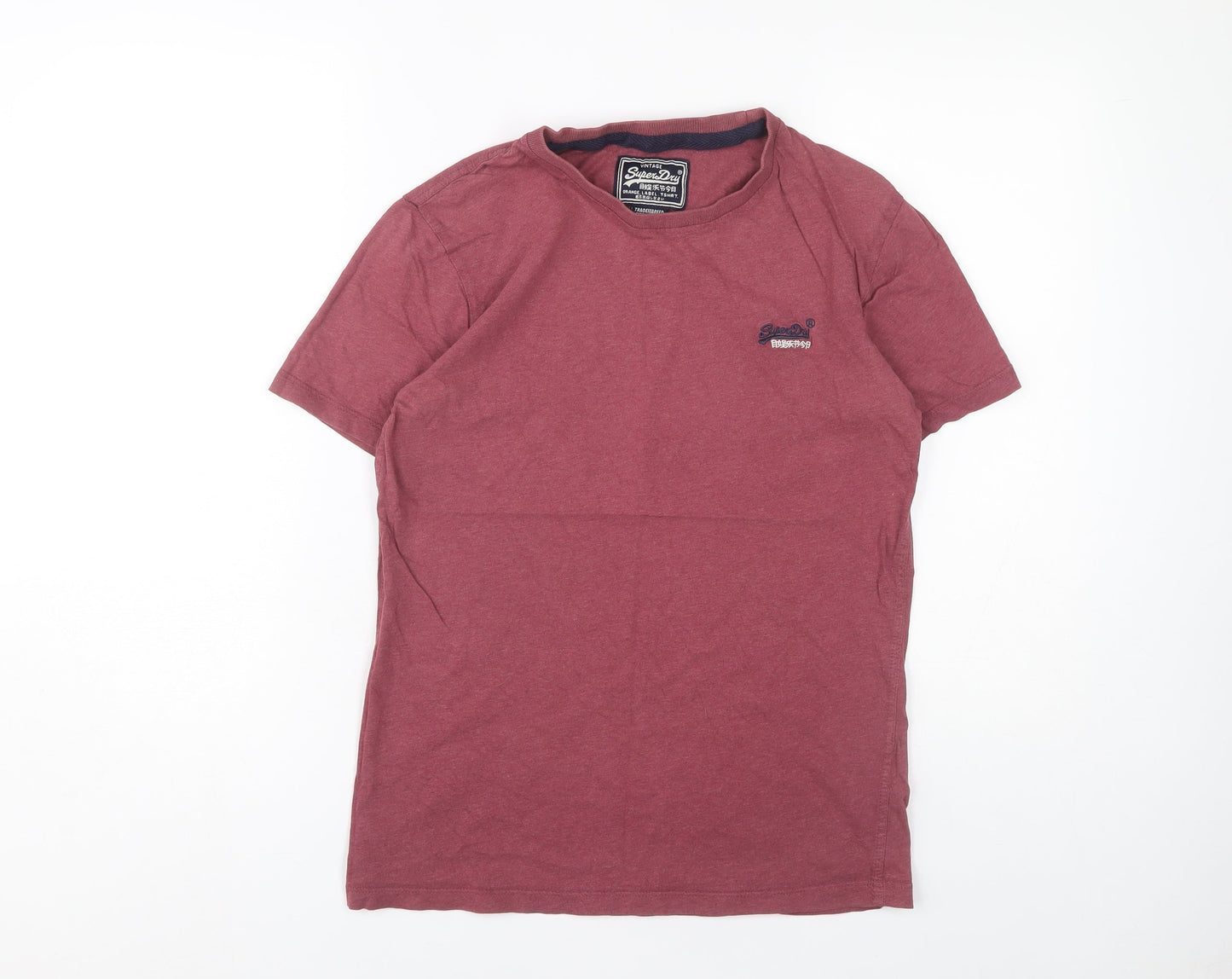 Superdry Men's Red Crew Neck T-Shirt M