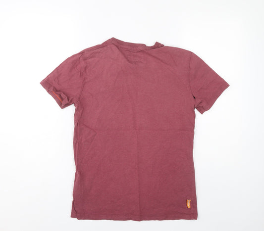 Superdry Men's Red Crew Neck T-Shirt M