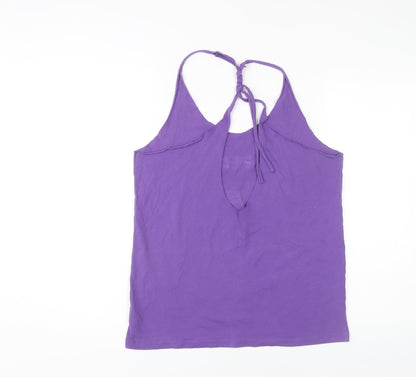 Womens UK Size L The Beatles Purple Camisole Tank
