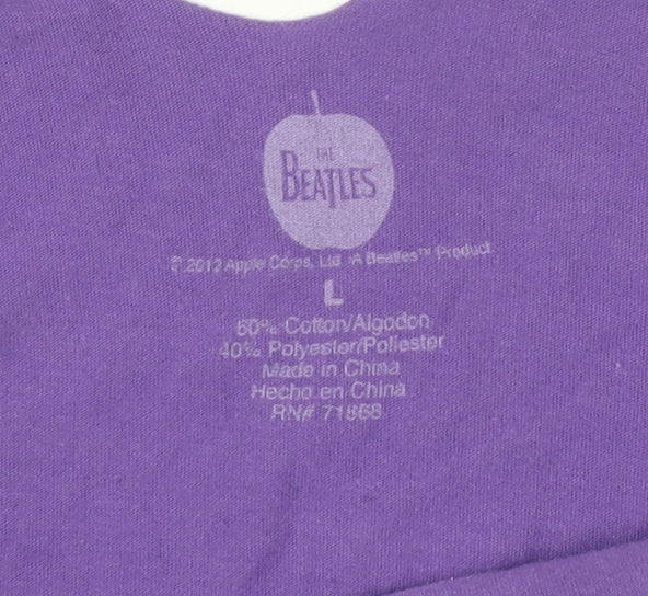 Womens UK Size L The Beatles Purple Camisole Tank