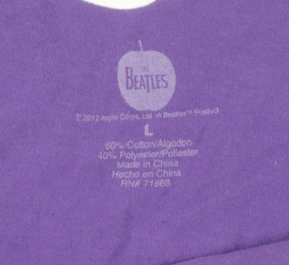 Womens UK Size L The Beatles Purple Camisole Tank
