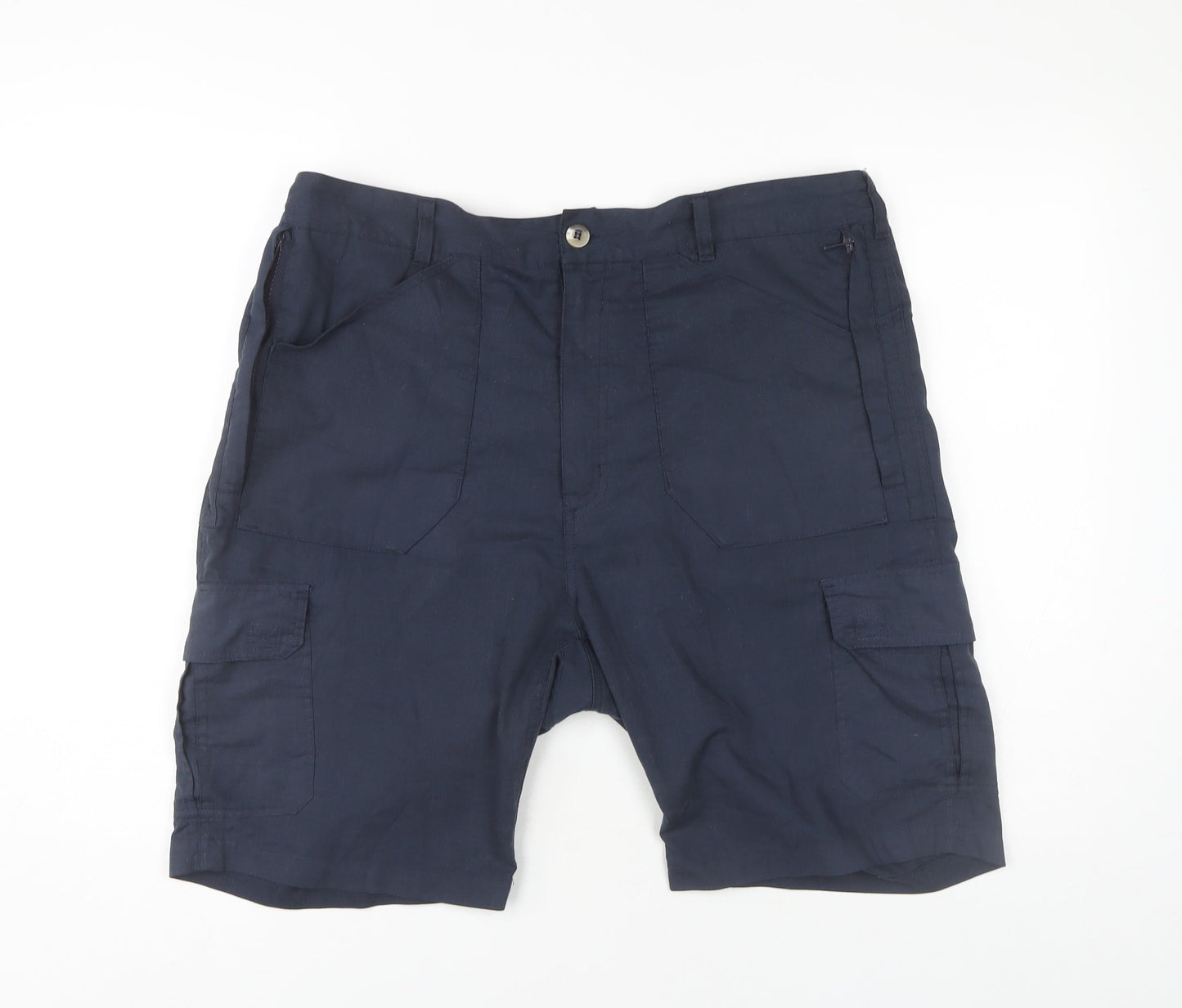 Champion Men's Blue Cargo Shorts Size 36 Zip Pockets