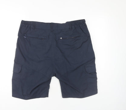 Champion Men's Blue Cargo Shorts Size 36 Zip Pockets