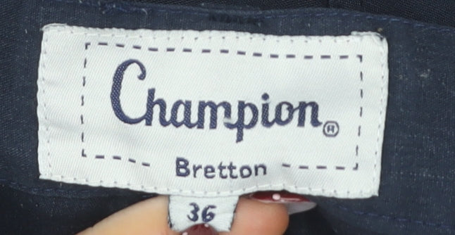 Champion Men's Blue Cargo Shorts Size 36 Zip Pockets