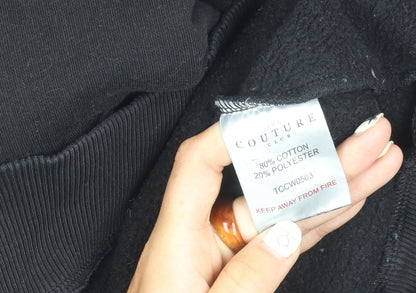 The Couture Club Men's Black S Pullover Hoodie