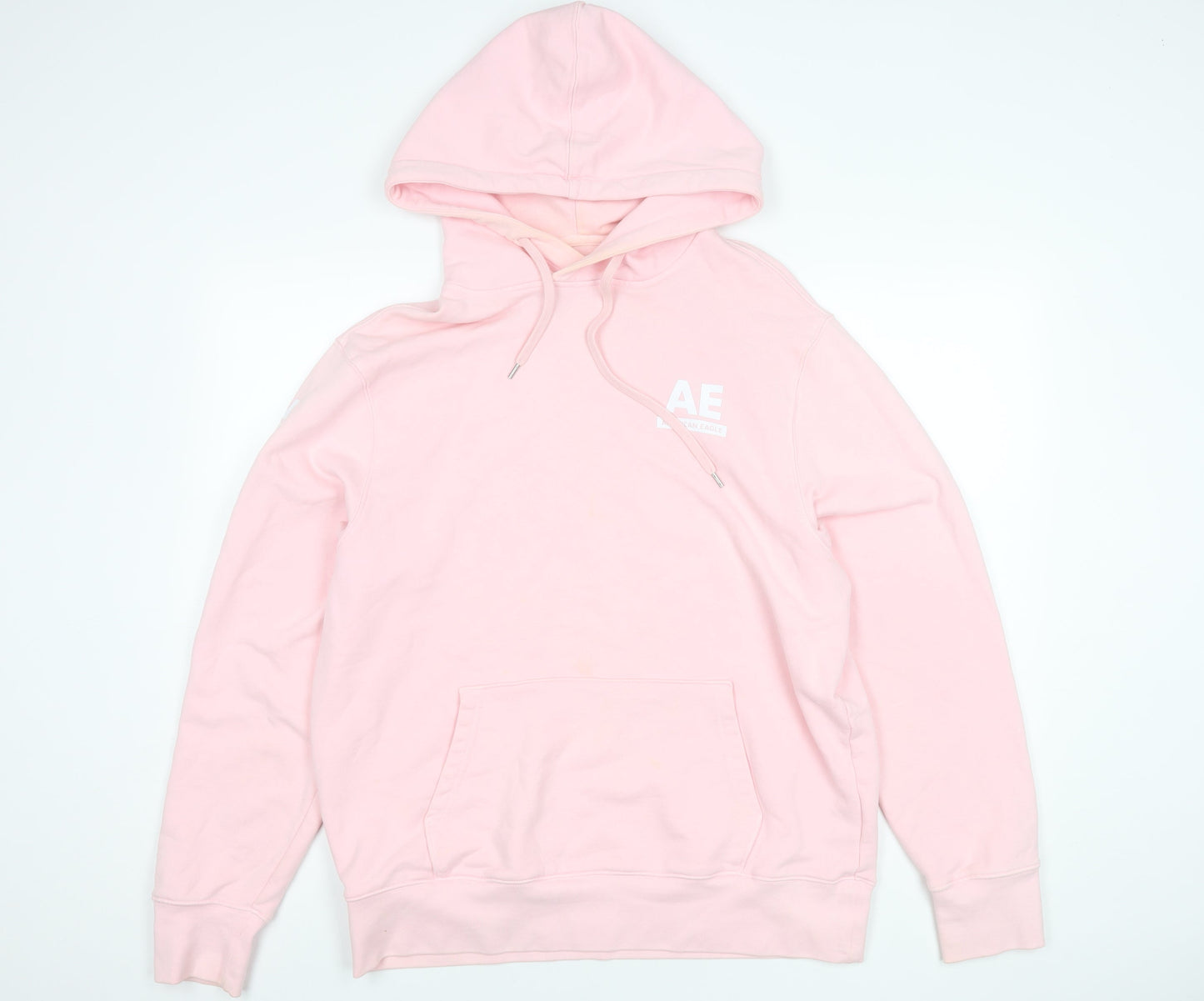 Mens UK Size M American Eagle Pink Pullover Hoodie