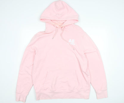 Mens UK Size M American Eagle Pink Pullover Hoodie