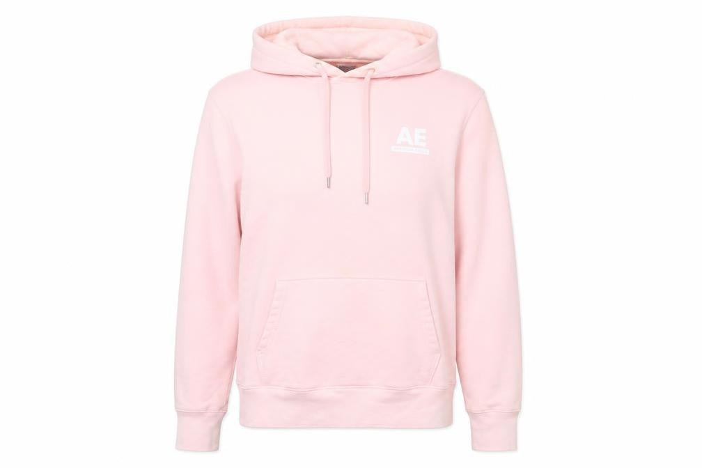 Mens UK Size M American Eagle Pink Pullover Hoodie