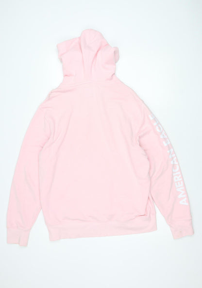 Mens UK Size M American Eagle Pink Pullover Hoodie