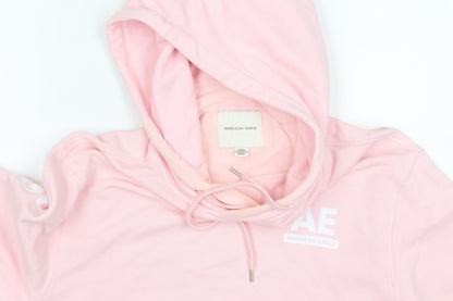 Mens UK Size M American Eagle Pink Pullover Hoodie