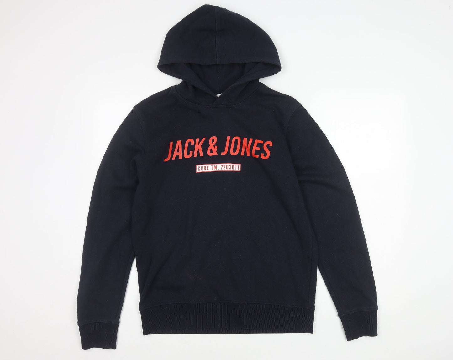 Mens UK Size M JACK & JONES Blue Pullover Hoodie