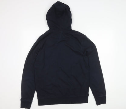 Mens UK Size M JACK & JONES Blue Pullover Hoodie