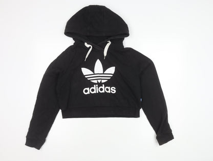 Adidas Women's Black Pullover Hoodie Size 10 S